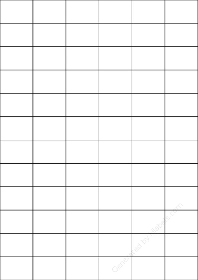 Ofituria® 72 template with 72 rectangular 35 x 24.75 millimeter labels per sheet, on A4-size adhesive blank label sheets.