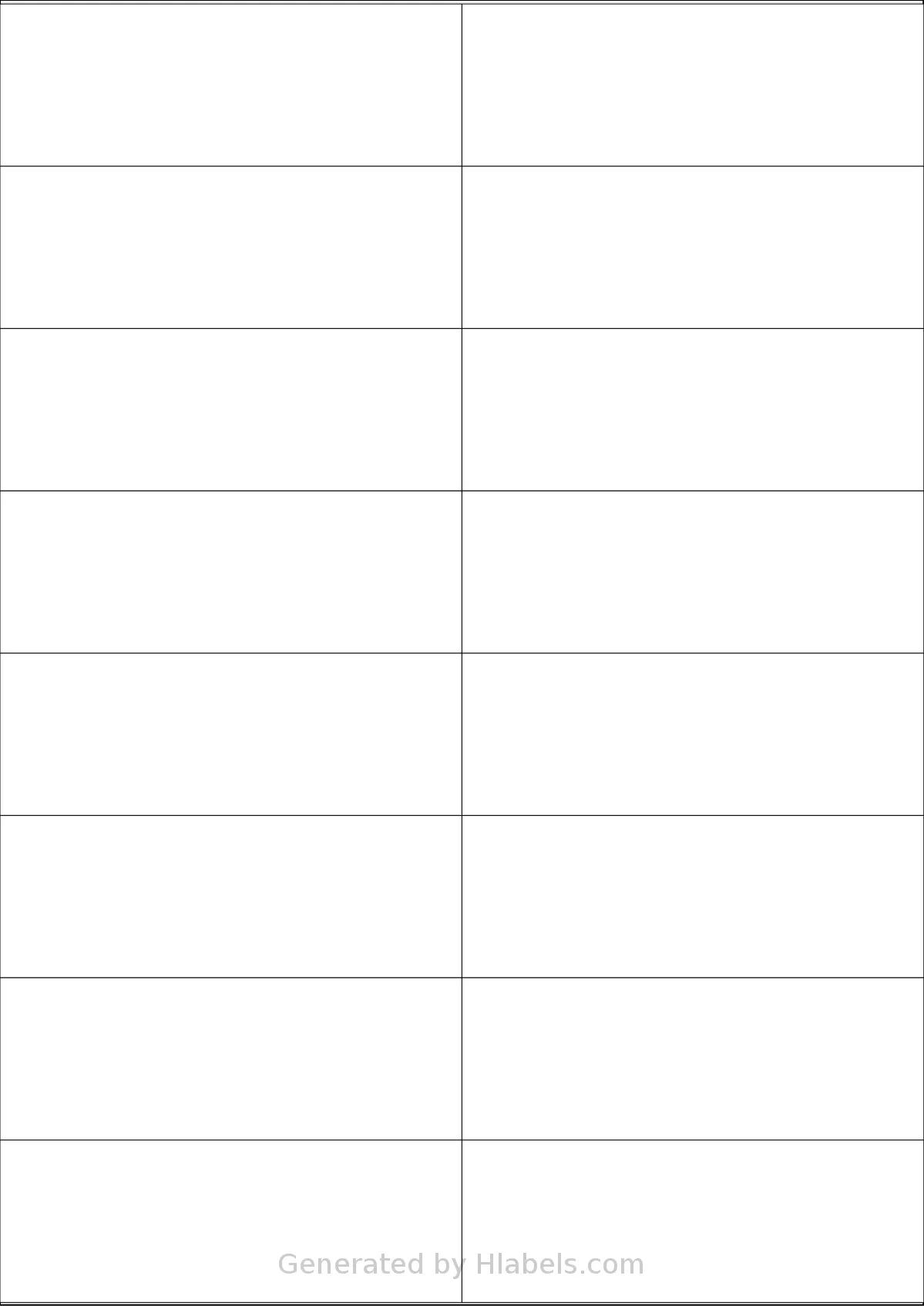 OnlineLabelsAU® 015 template with 16 rectangular 105 x 36.9 millimeter labels per sheet, on A4-size adhesive blank label sheets.