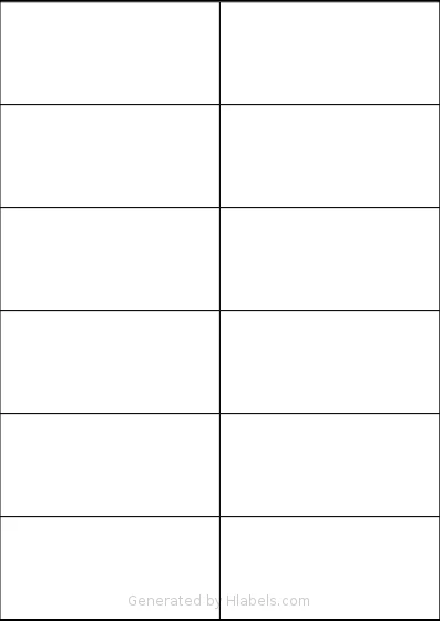OnlineLabelsAU® 122 template with 12 rectangular 105 x 49.2 millimeter labels per sheet, on A4-size adhesive blank label sheets.