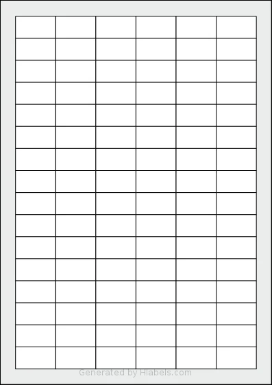 Pimaco® A4248 Template Pimaco® A4248 template with 96 rectangular 31 x 17 millimeter labels per sheet, on A4-size adhesive blank label sheets.