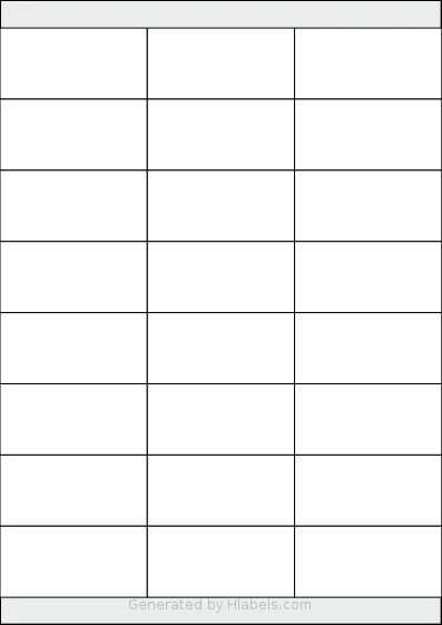 PlanetLabel® PL101676 template with 24 rectangular 70 x 33.8 millimeter labels per sheet, on A4-size adhesive blank label sheets.