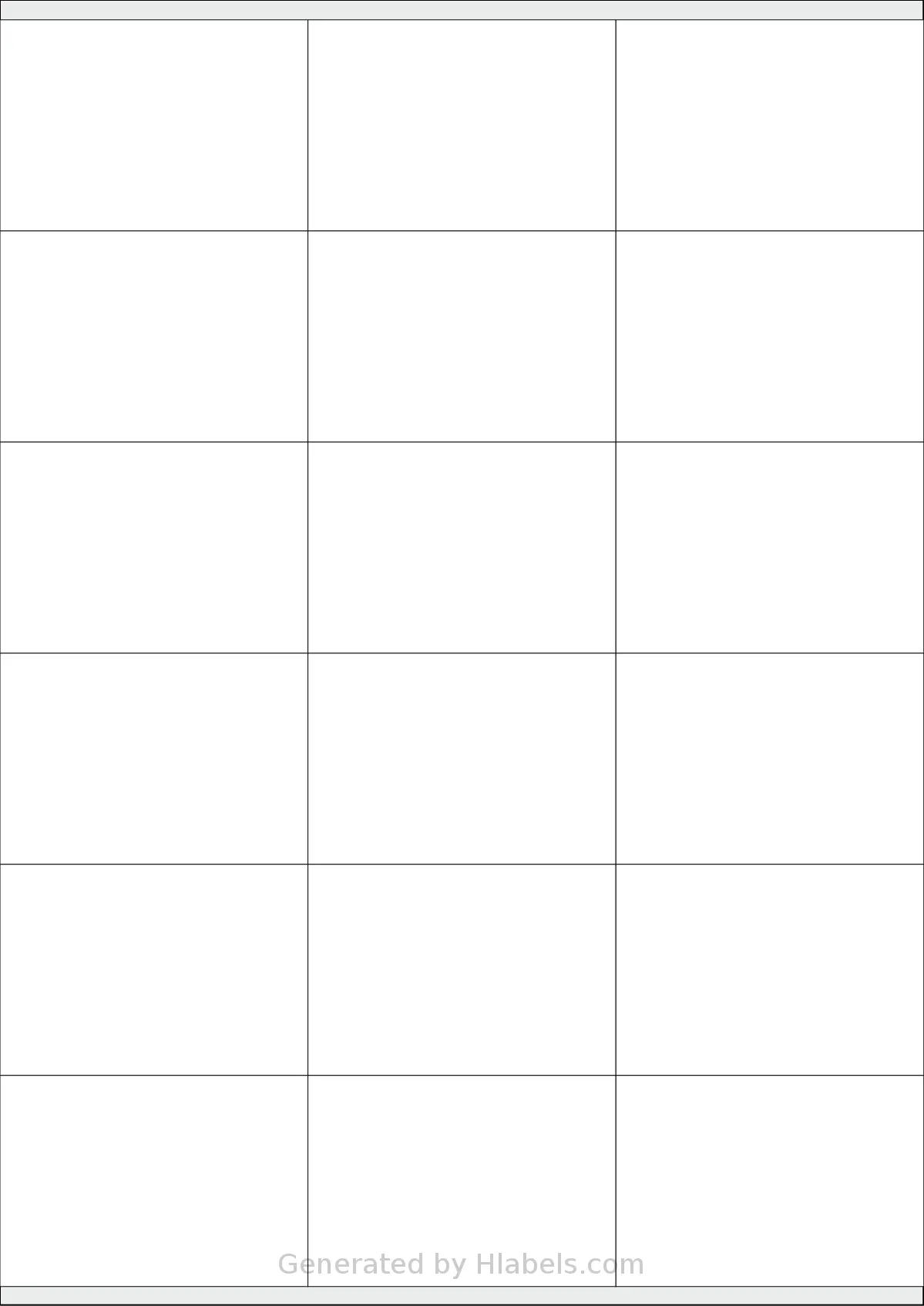 PlanetLabel® PL101735 template with 18 rectangular 70 x 48 millimeter labels per sheet, on A4-size adhesive blank label sheets.