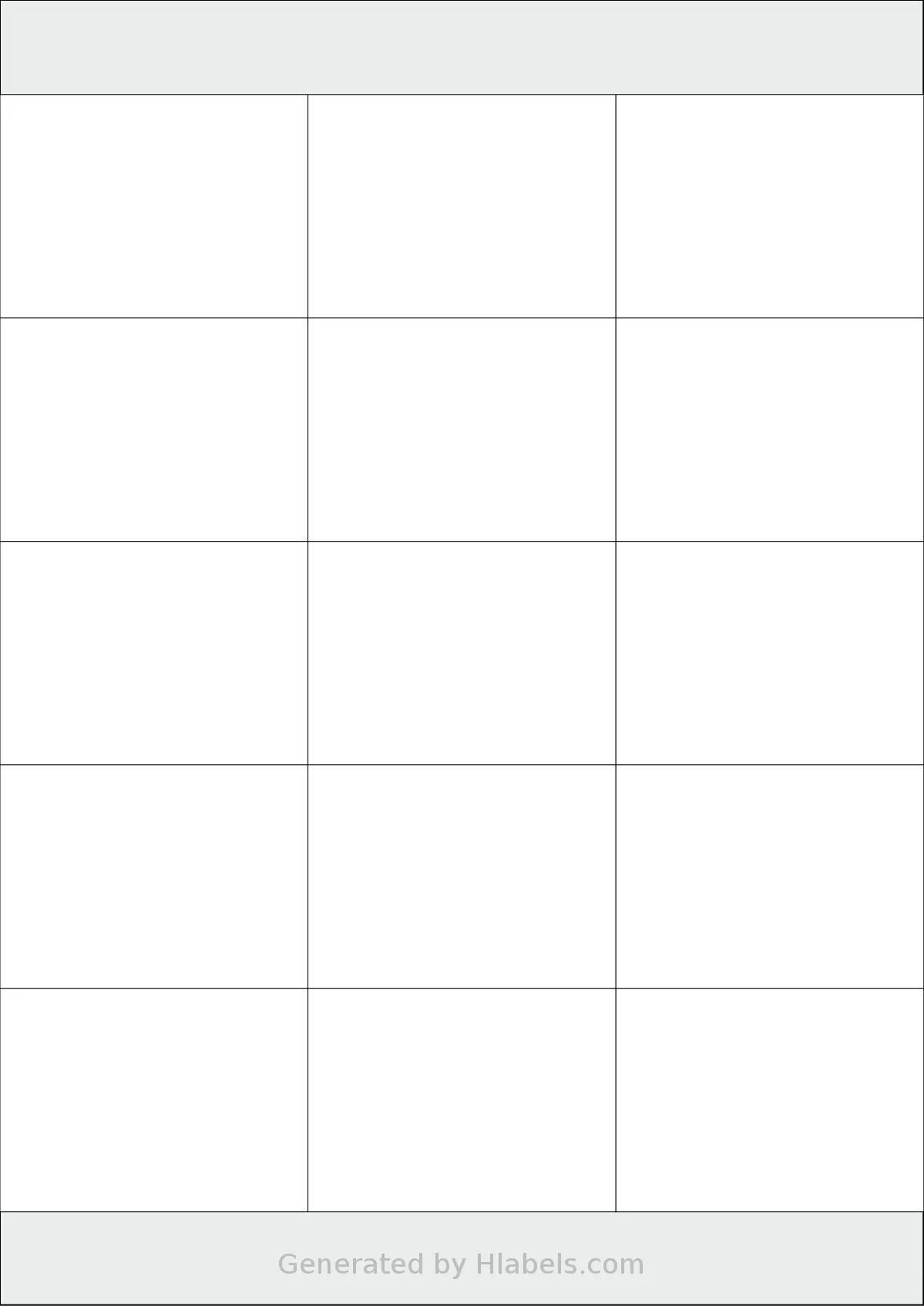 PlanetLabel® PL101736 template with 15 rectangular 70 x 50.8 millimeter labels per sheet, on A4-size adhesive blank label sheets.