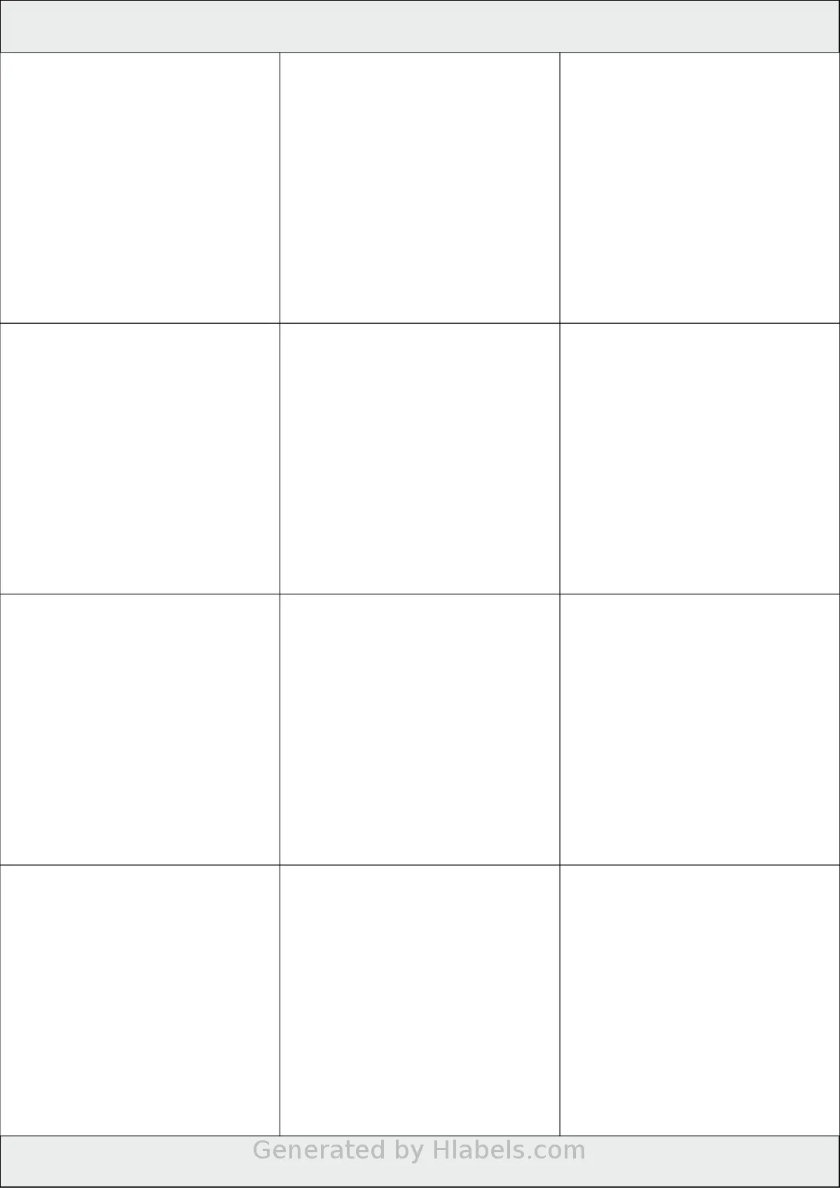 PlanetLabel® PL101740 template with 12 rectangular 70 x 67.7 millimeter labels per sheet, on A4-size adhesive blank label sheets.