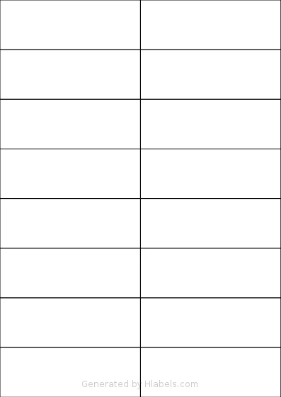 PlanetLabel® PL101820 template with 16 rectangular 105 x 37.1 millimeter labels per sheet, on A4-size adhesive blank label sheets.