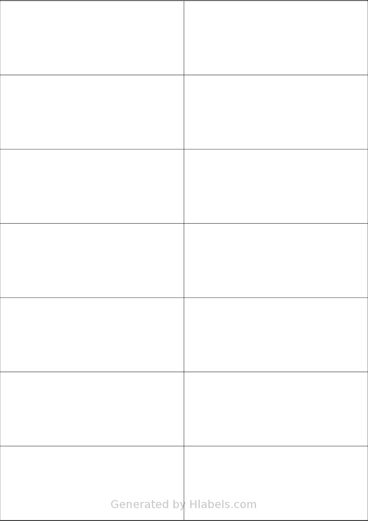 PlanetLabel® PL101840 template with 14 rectangular 105 x 42.3 millimeter labels per sheet, on A4-size adhesive blank label sheets.