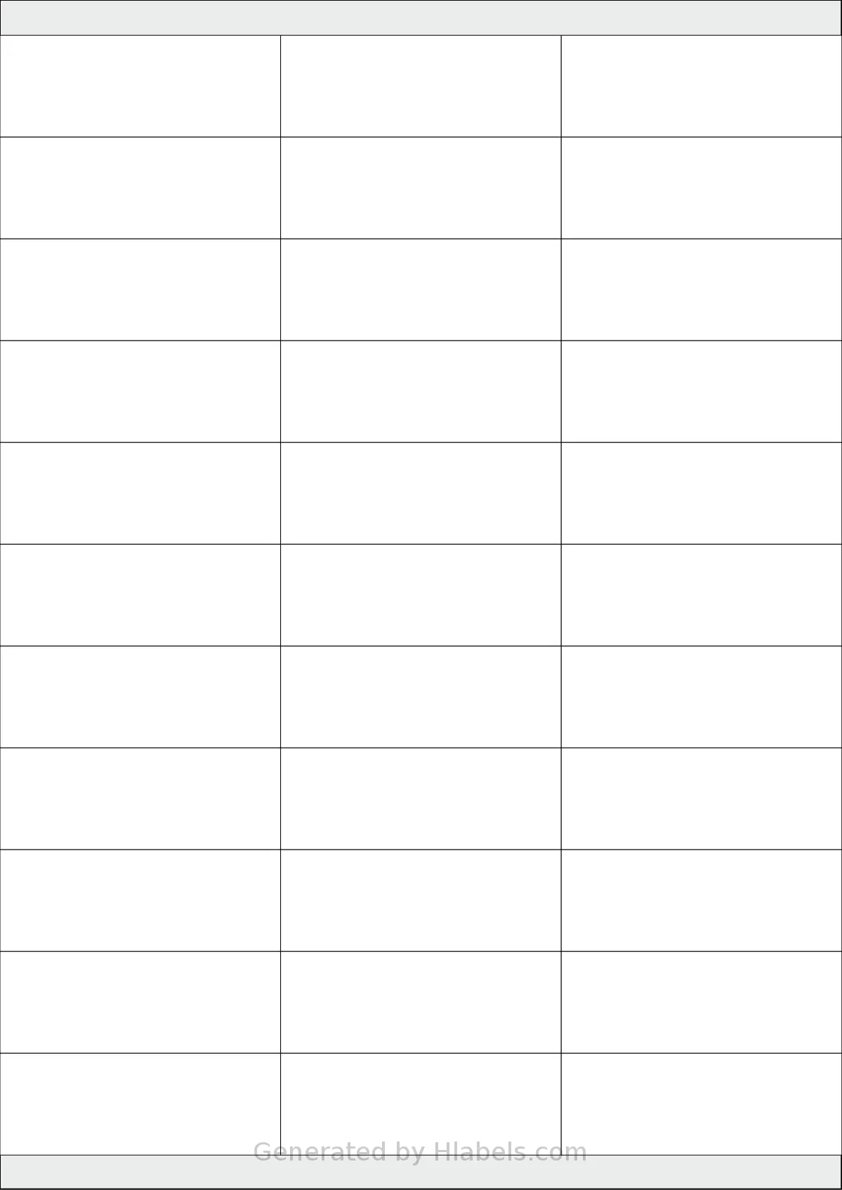 Printation® 1548867-NP template with 33 rectangular 70 x 25.4 millimeter labels per sheet, on A4-size adhesive blank label sheets.