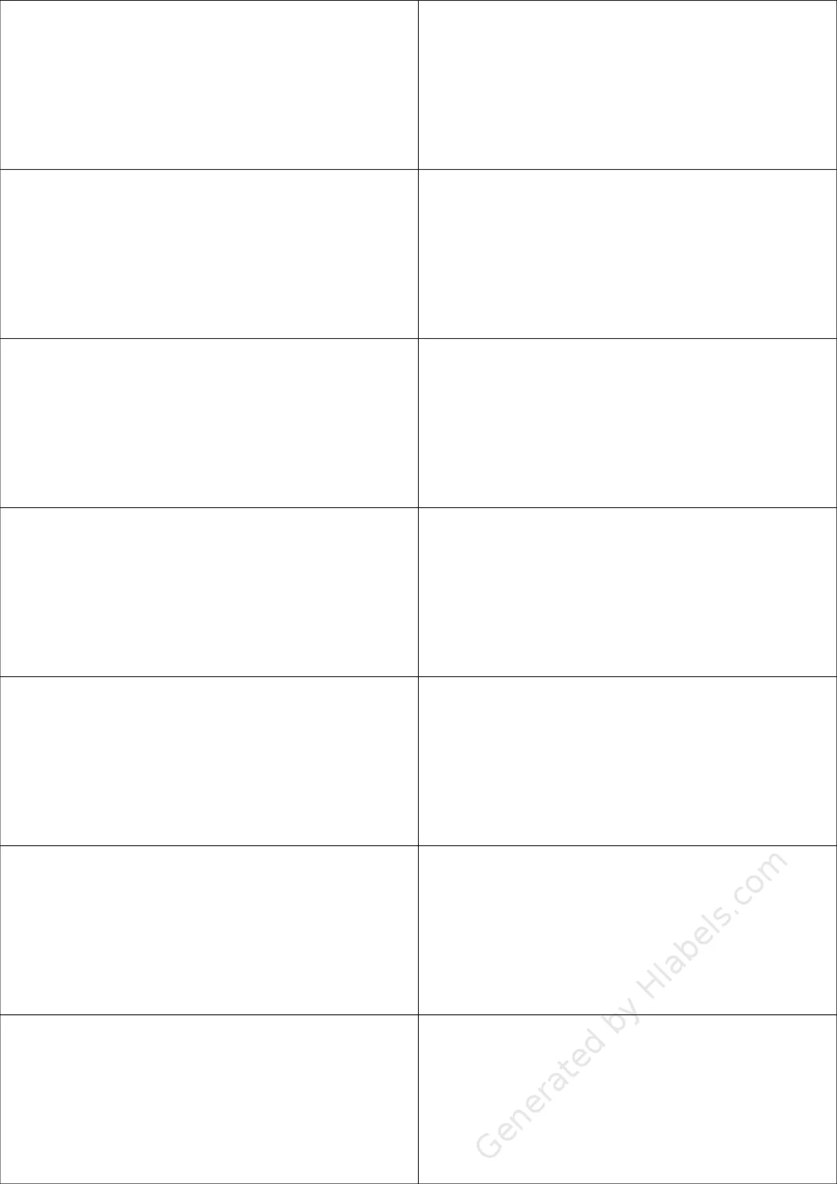 Printec® A0141 template with 14 rectangular 105 x 42.4 millimeter labels per sheet, on A4-size adhesive blank label sheets.