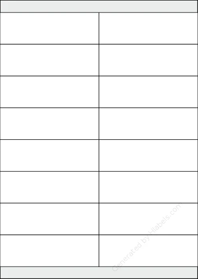 Printec® A0164 template with 16 rectangular 105 x 33.8 millimeter labels per sheet, on A4-size adhesive blank label sheets.