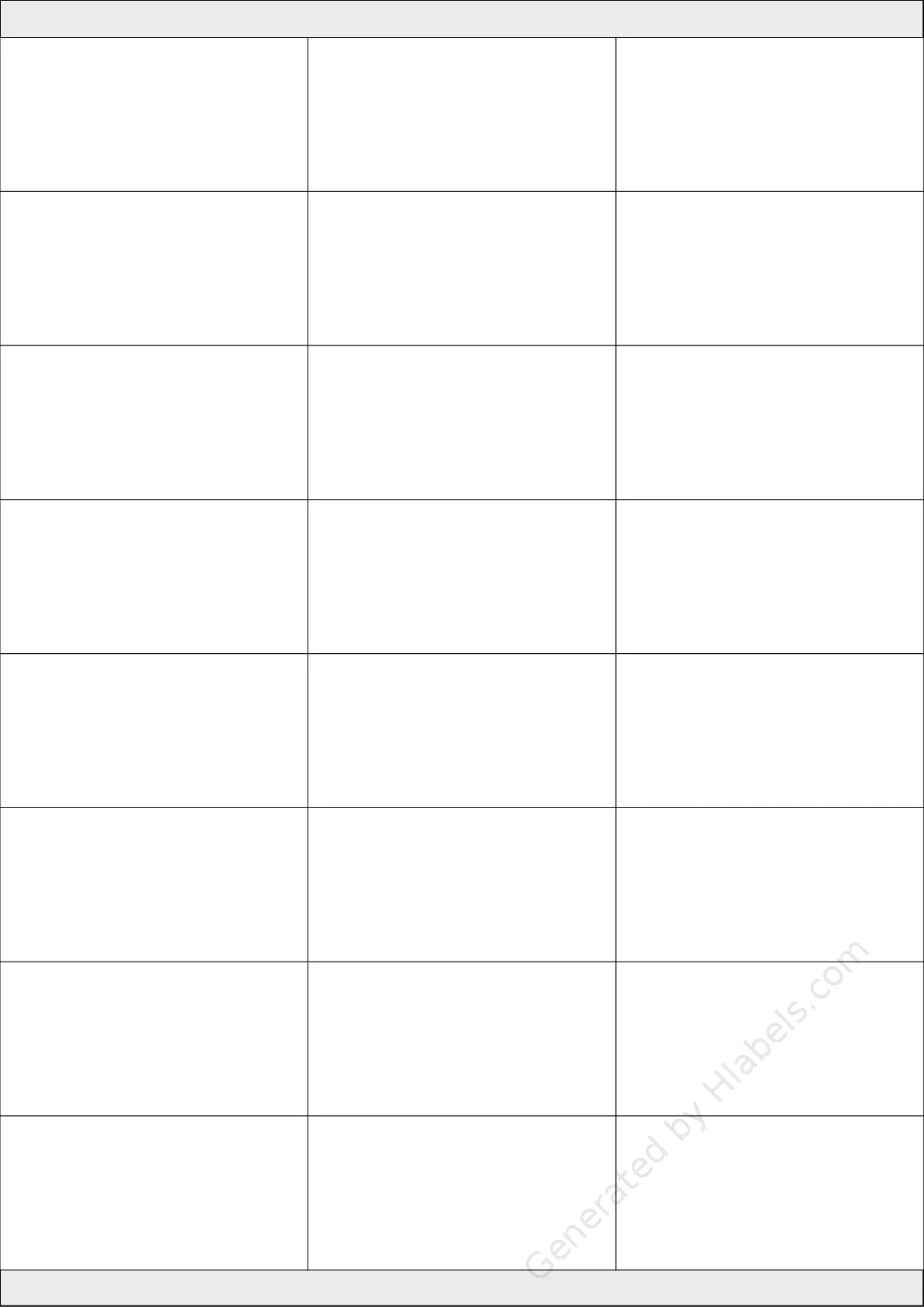 Printec® A0241 template with 24 rectangular 70 x 35 millimeter labels per sheet, on A4-size adhesive blank label sheets.