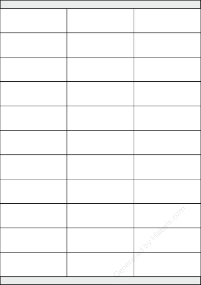 Printec® A0330 template with 33 rectangular 70 x 25.4 millimeter labels per sheet, on A4-size adhesive blank label sheets.