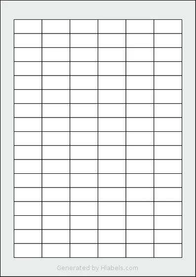 Sorex® 030015 template with 102 rectangular 30 x 15 millimeter labels per sheet, on A4-size adhesive blank label sheets.