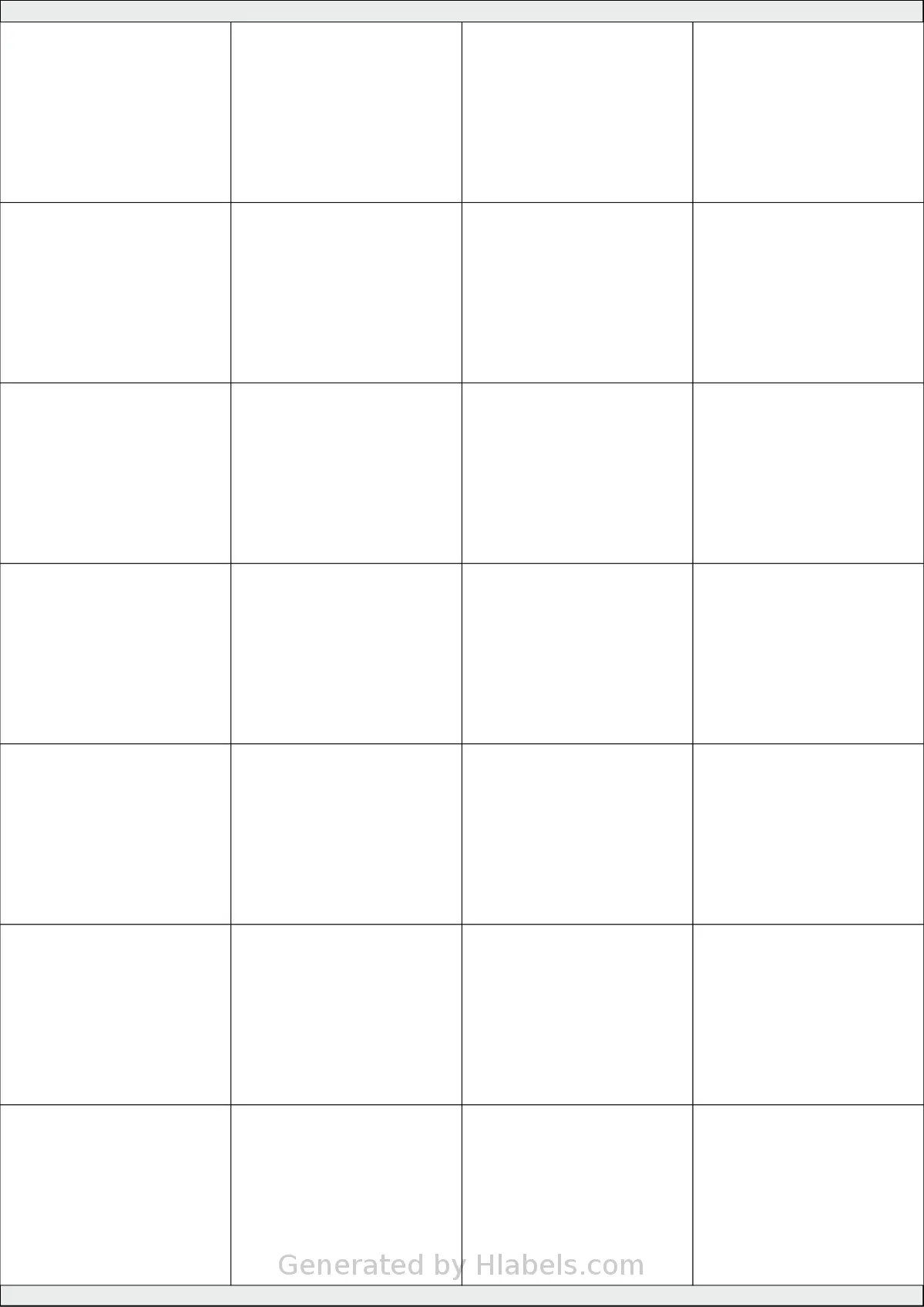 Tanex® TW-2028 template with 28 rectangular 52.5 x 41 millimeter labels per sheet, on A4-size adhesive blank label sheets.