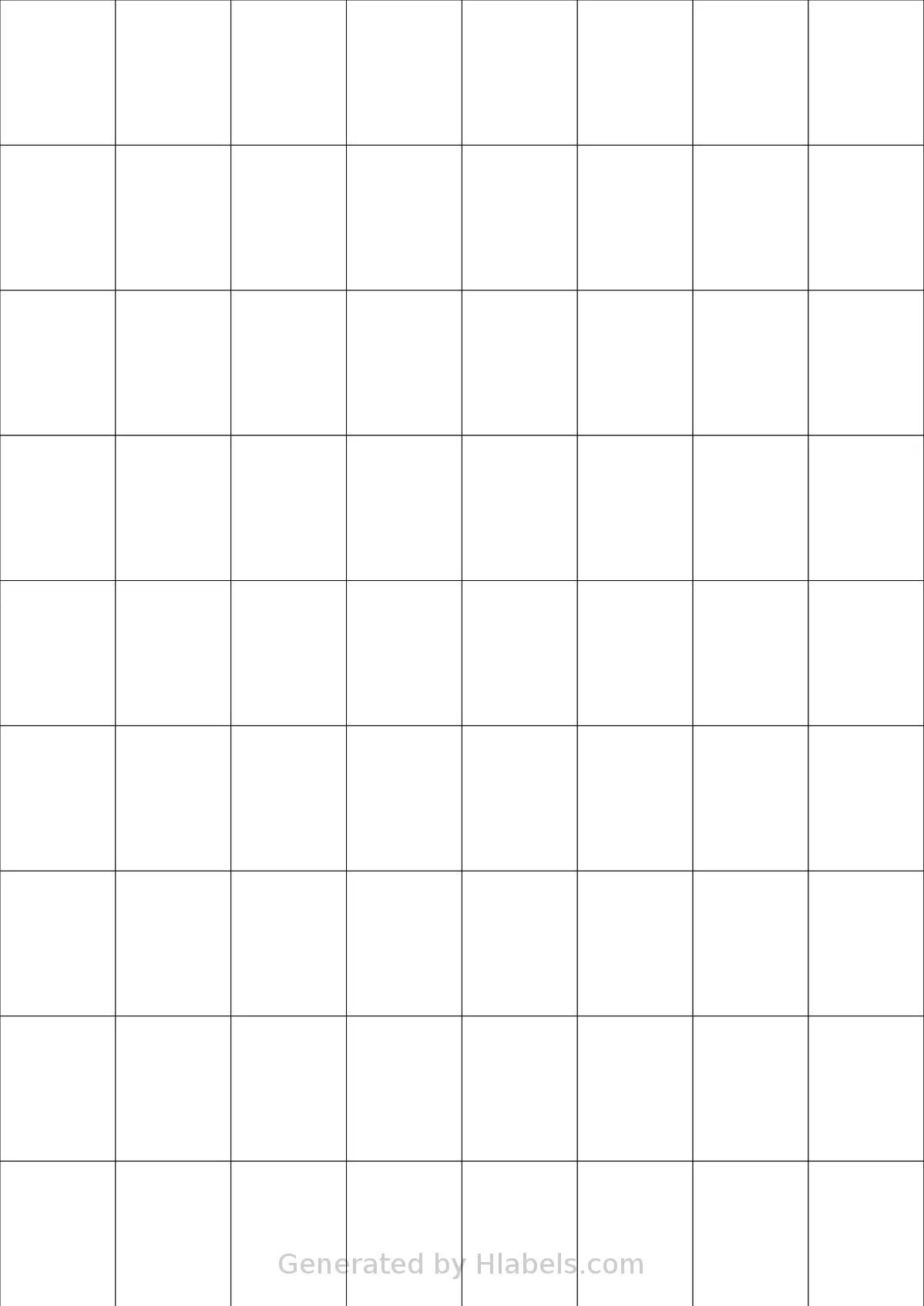 Tanex® TW-2072 template with 72 rectangular 26.25 x 33 millimeter labels per sheet, on A4-size adhesive blank label sheets.