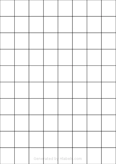 Tanex® TW-2080 template with 80 rectangular 26.25 x 29.7 millimeter labels per sheet, on A4-size adhesive blank label sheets.