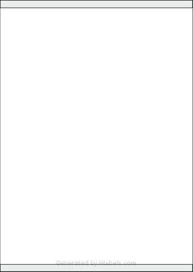 Tanex® TW-2100 template with 1 rectangular 210 x 280 millimeter labels per sheet, on A4-size adhesive blank label sheets.