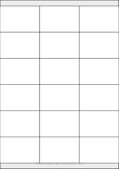 Tanex® TW-2218 template with 18 rectangular 70 x 46 millimeter labels per sheet, on A4-size adhesive blank label sheets.
