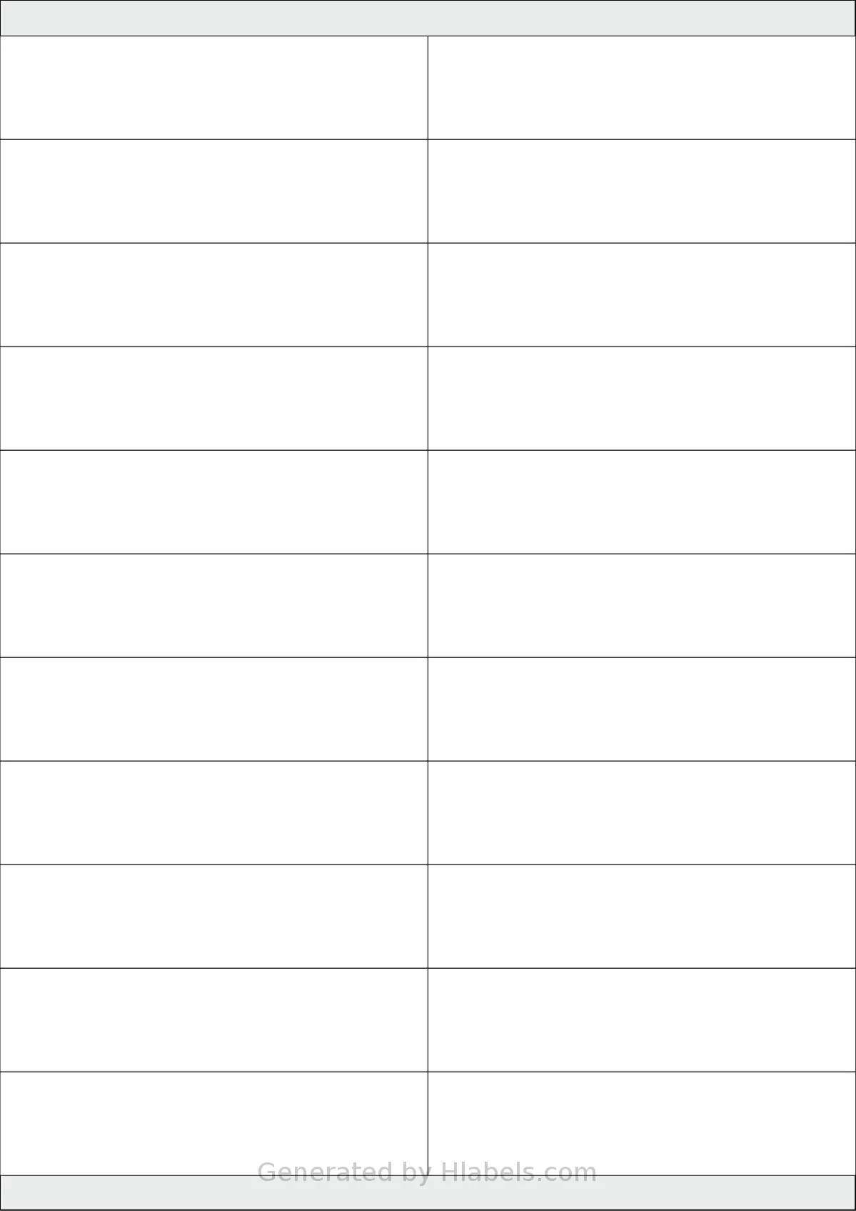 Tanex® TW-2222 template with 22 rectangular 105 x 25.4 millimeter labels per sheet, on A4-size adhesive blank label sheets.