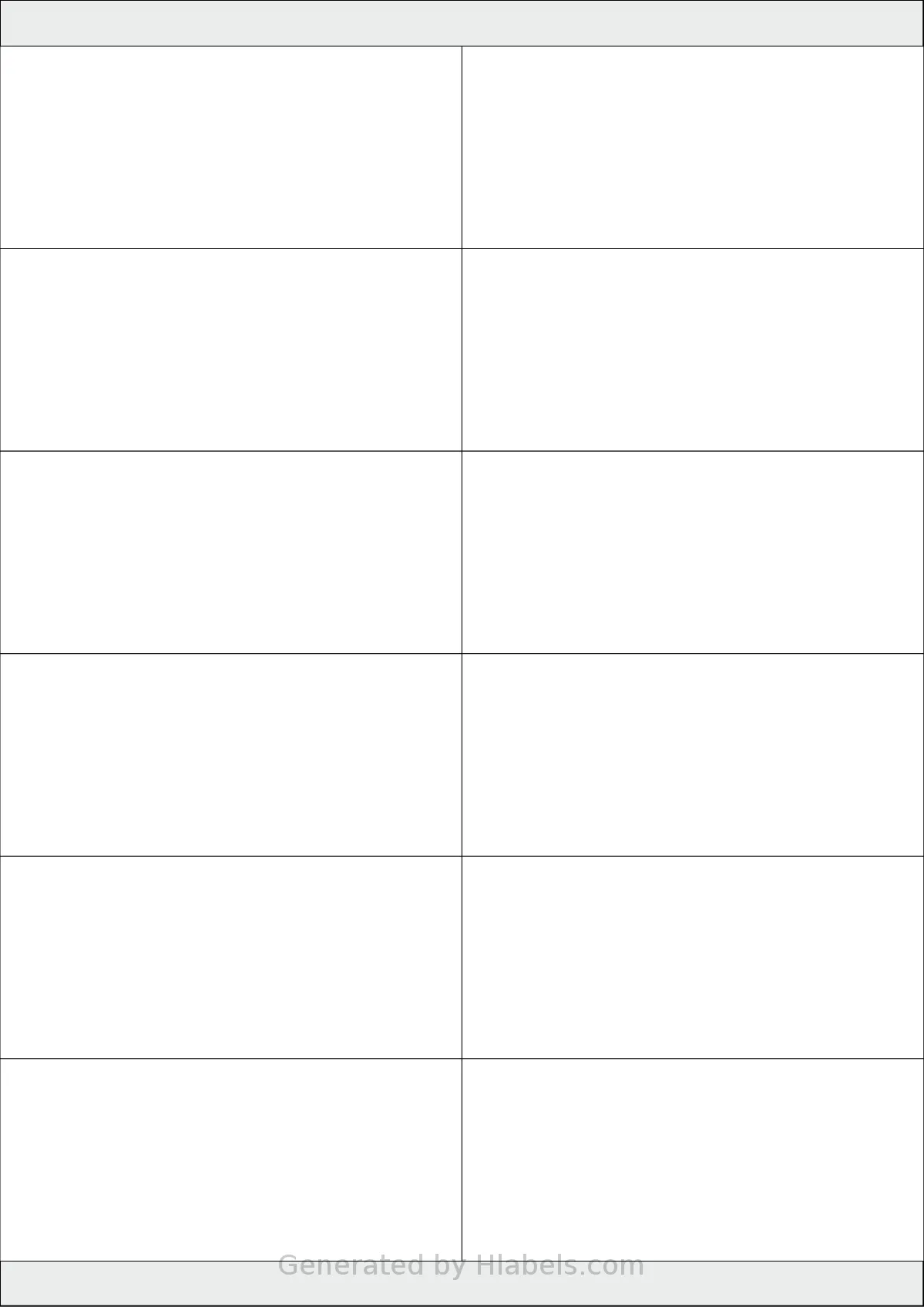Tanex® TW-2512 template with 12 rectangular 105 x 46 millimeter labels per sheet, on A4-size adhesive blank label sheets.