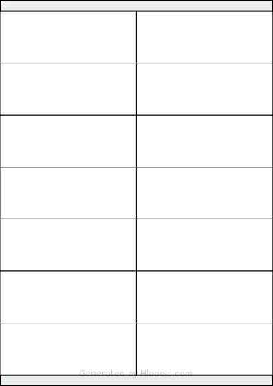 Tanex® TW-2614 template with 14 rectangular 105 x 40 millimeter labels per sheet, on A4-size adhesive blank label sheets.