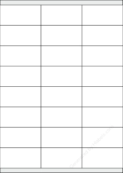 TopstickLabels® Topstick-8737 template with 24 rectangular 70 x 35 millimeter labels per sheet, on A4-size adhesive blank label sheets.