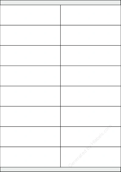TopstickLabels® Topstick-8759 template with 16 rectangular 105 x 35 millimeter labels per sheet, on A4-size adhesive blank label sheets.