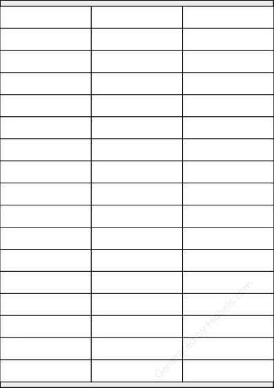 TopstickLabels® Topstick-8779 template with 51 rectangular 70 x 16.9 millimeter labels per sheet, on A4-size adhesive blank label sheets.