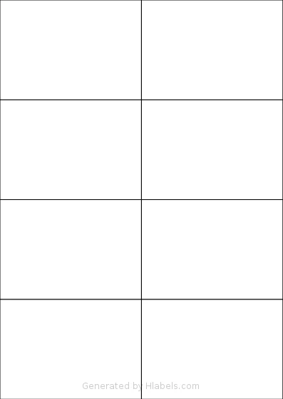 TownStix® A4-8 template with 8 rectangular 105 x 74.25 millimeter labels per sheet, on A4-size adhesive blank label sheets.