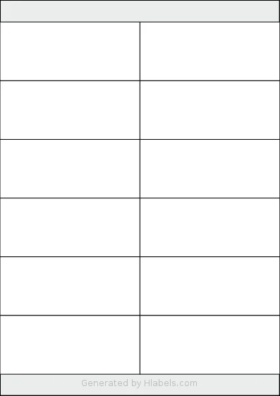 Xerox® 003R97405 template with 12 rectangular 105 x 44 millimeter labels per sheet, on A4-size adhesive blank label sheets.