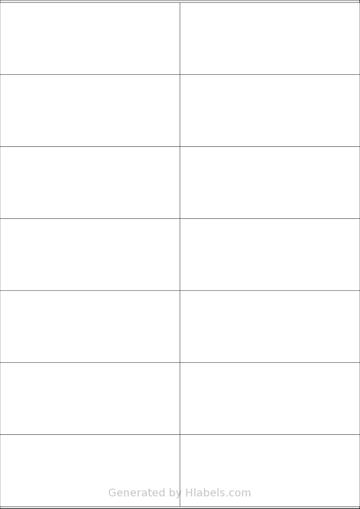 Xerox® 003R97455 template with 14 rectangular 105 x 42 millimeter labels per sheet, on A4-size adhesive blank label sheets.