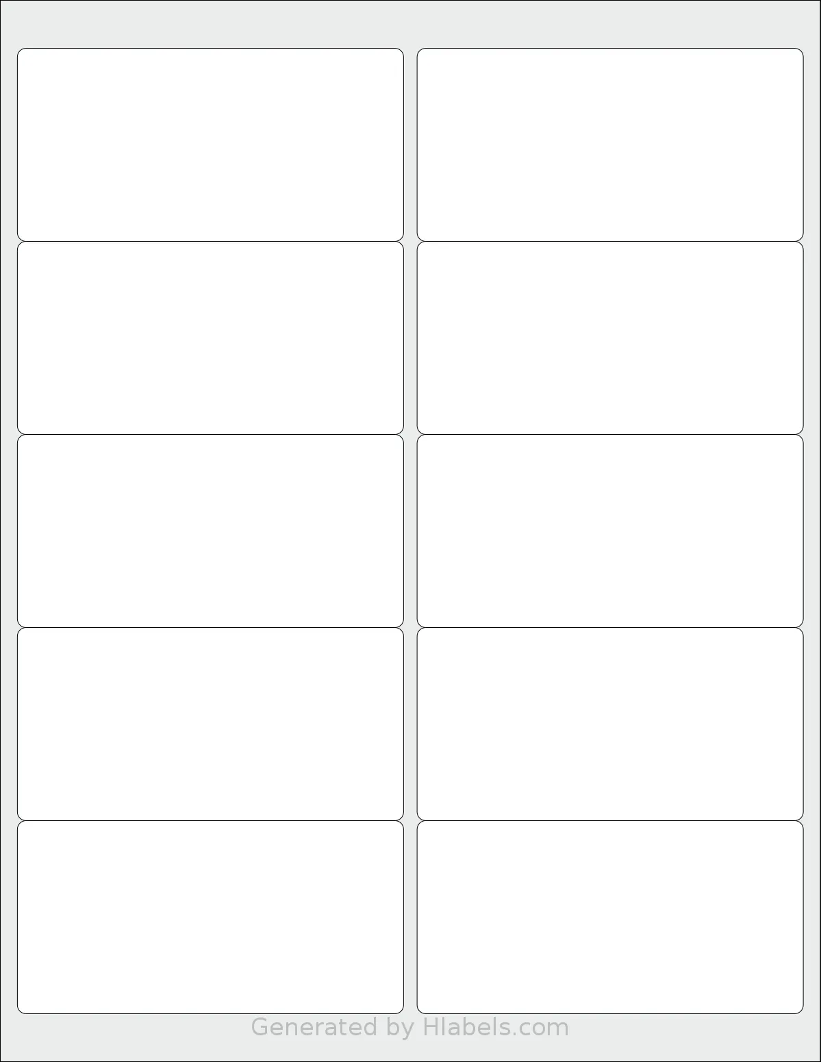 AltroLabels® SLN4020PA-WS template with 10 rectangular 4 x 2 inch labels per sheet, on Letter-size adhesive blank label sheets.