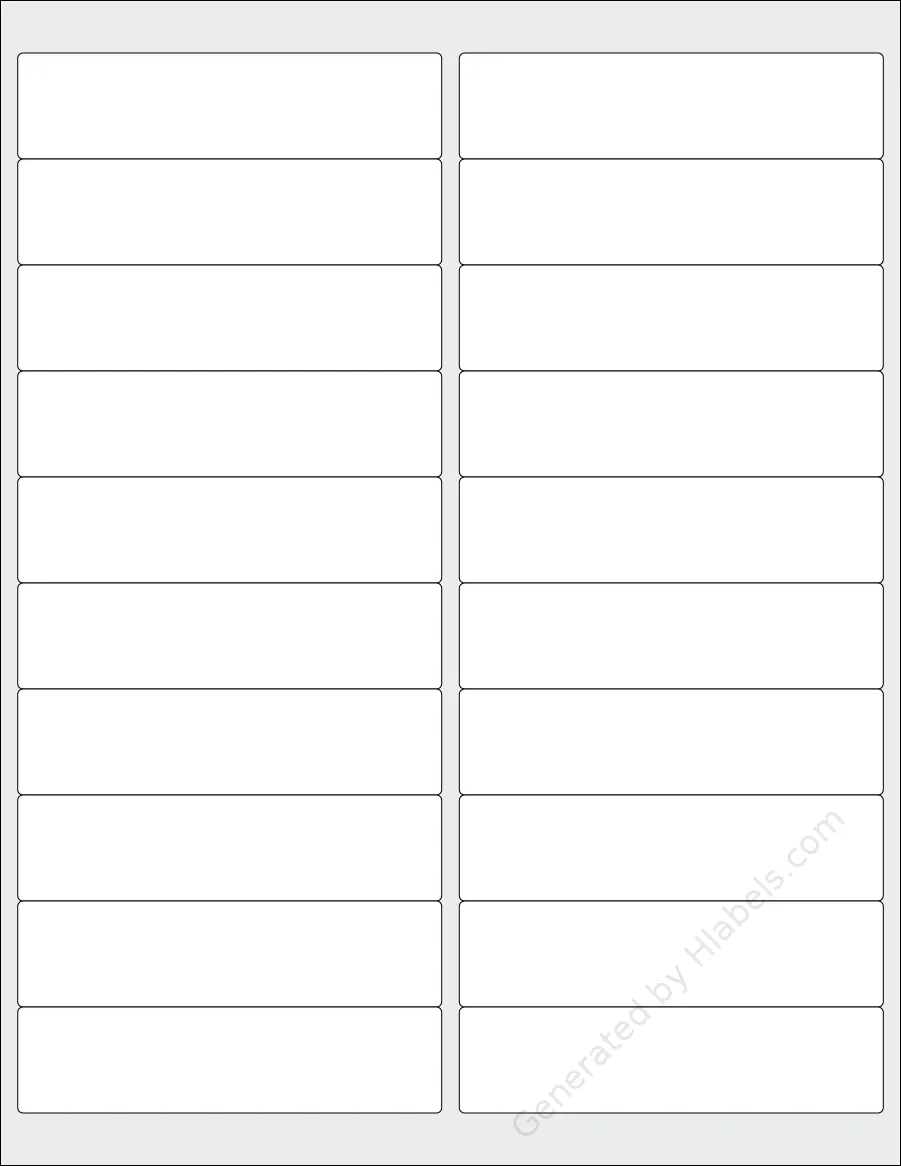 Avery® 5161 Label Template | Print Online Instantly