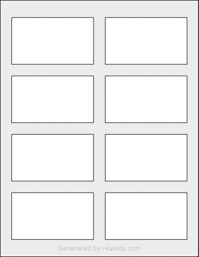 Avery® 80517 template with 8 rectangular 3.5 x 2 inch labels per sheet, on Letter-size adhesive blank label sheets.
