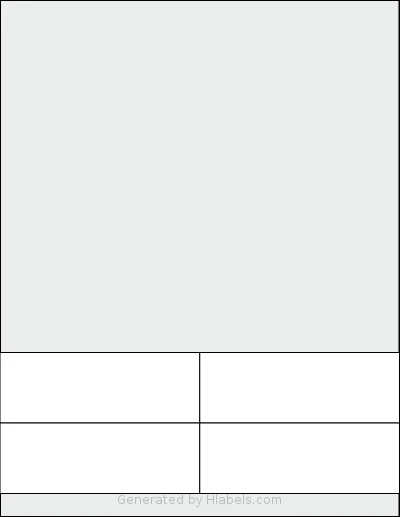 Avery® 8522B template with 4 rectangular 4.25 x 1.5 inch labels per sheet, on Letter-size adhesive blank label sheets.