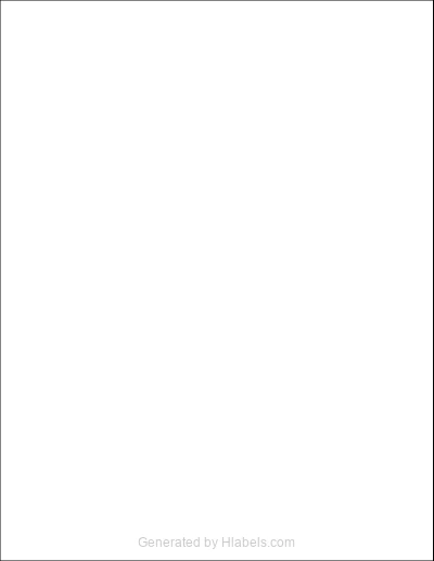 Avery Presta® 94128 template with 1 rectangular 8.5 x 11 inch labels per sheet, on Letter-size adhesive blank label sheets.