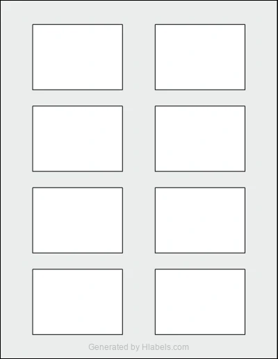 Avery Presta® 94236 Template Avery Presta® 94236 template with 8 rectangular 2.75 x 2 inch labels per sheet, on Letter-size adhesive blank label sheets.