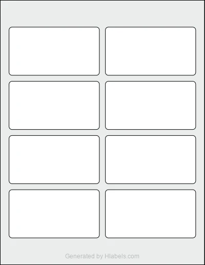 Avery Presta® 94240 Template Avery Presta® 94240 template with 8 rectangular 3.75 x 2 inch labels per sheet, on Letter-size adhesive blank label sheets.