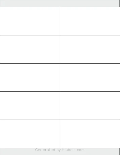 BusinessSource® BSN26125 template with 10 rectangular 4.25 x 2 inch labels per sheet, on Letter-size adhesive blank label sheets.