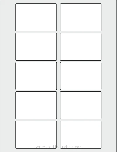 CanadaLabels® L37MPM Template CanadaLabels® L37MPM template with 10 rectangular 3 x 2 inch labels per sheet, on Letter-size adhesive blank label sheets.