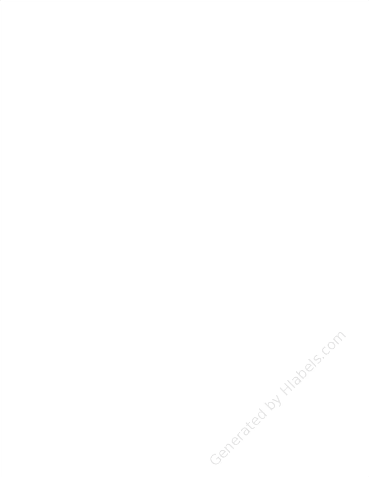 Everstix® 01100MWR template with 1 rectangular 8.5 x 11 inch labels per sheet, on Letter-size adhesive blank label sheets.