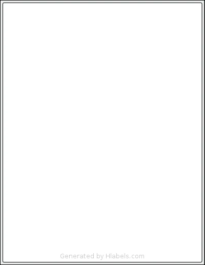 LabelMore® 1 template with 1 rectangular 8.27 x 10.77 inch labels per sheet, on Letter-size adhesive blank label sheets.