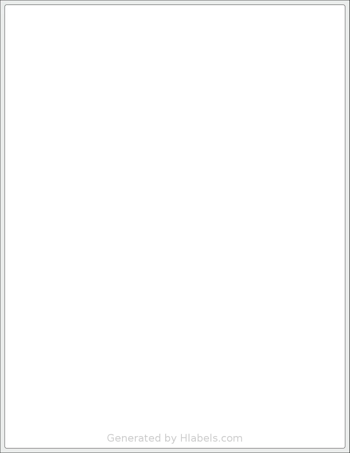 LabelMore® 1 template with 1 rectangular 8.27 x 10.77 inch labels per sheet, on Letter-size adhesive blank label sheets.