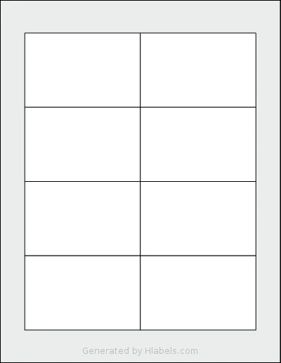 Labelsbythesheet® 0691 Template Labelsbythesheet® 0691 template with 8 rectangular 3.5 x 2.25 inch labels per sheet, on Letter-size adhesive blank label sheets.