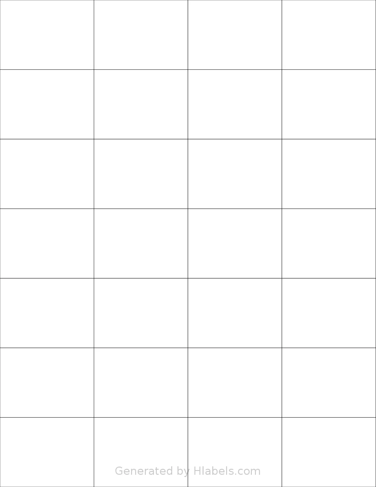 Labelsbythesheet® 0853 template with 28 rectangular 2.125 x 1.571 inch labels per sheet, on Letter-size adhesive blank label sheets.