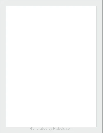 Labelsbythesheet® 1011 template with 1 rectangular 7.5 x 10 inch labels per sheet, on Letter-size adhesive blank label sheets.