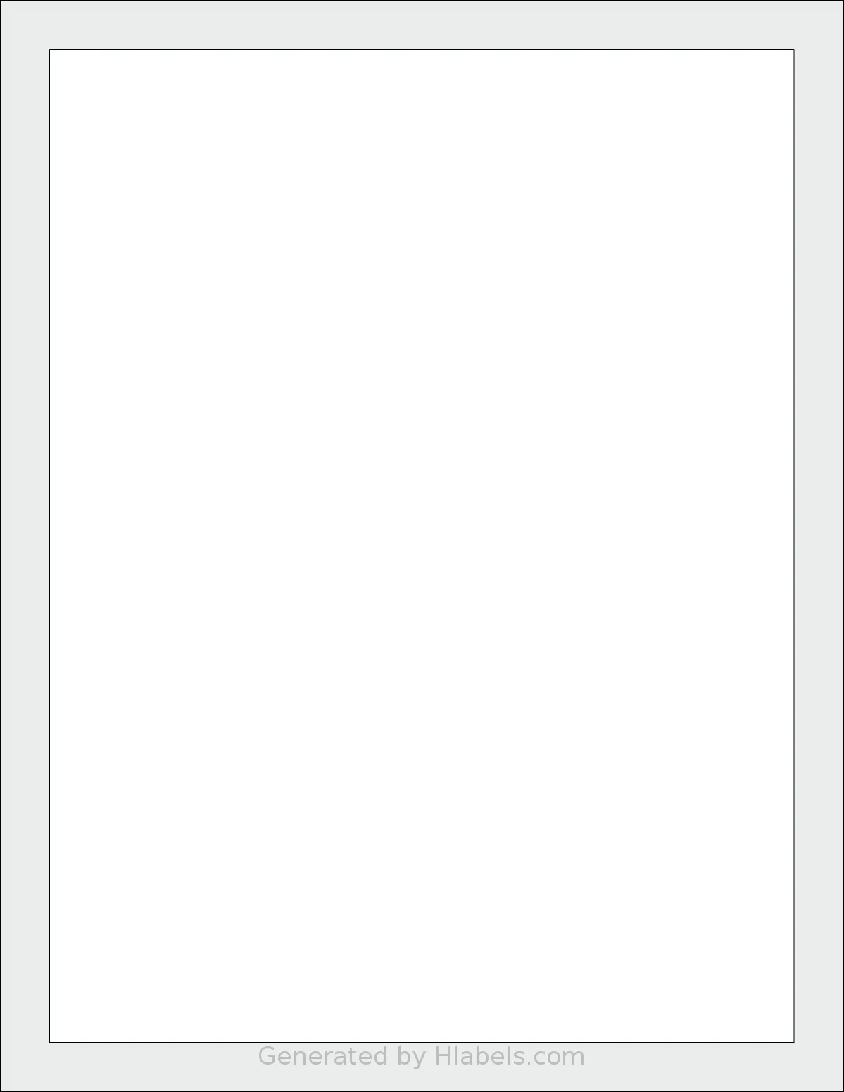 Labelsbythesheet® 1011 template with 1 rectangular 7.5 x 10 inch labels per sheet, on Letter-size adhesive blank label sheets.