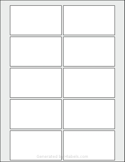 Labelsbythesheet® 1202 Template Labelsbythesheet® 1202 template with 10 rectangular 3.5 x 2 inch labels per sheet, on Letter-size adhesive blank label sheets.