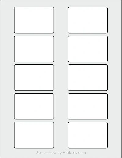 Labelsbythesheet® 1402 template with 10 rectangular 2.75 x 1.8125 inch labels per sheet, on Letter-size adhesive blank label sheets.