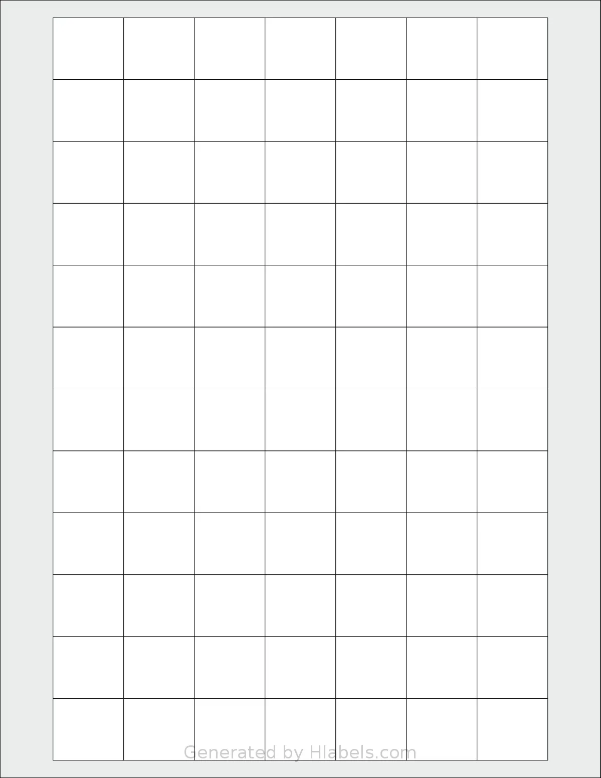 Magnatag® CD11 template with 84 rectangular 1 x 0.875 inch labels per sheet, on Letter-size adhesive blank label sheets.