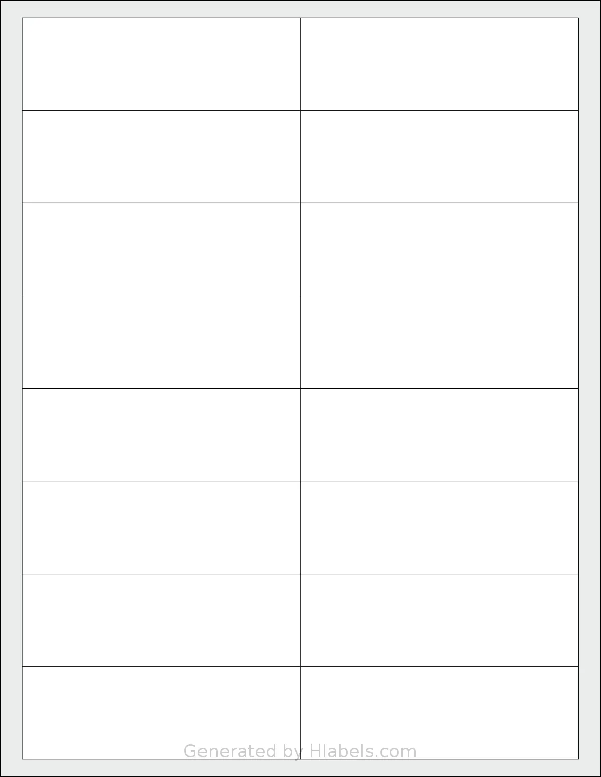 Magnatag® CD134 template with 16 rectangular 3.9375 x 1.3125 inch labels per sheet, on Letter-size adhesive blank label sheets.